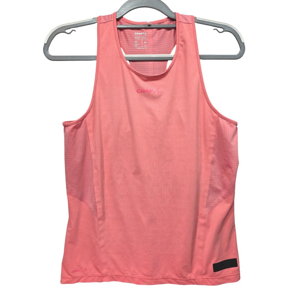 Craft Pro Hypervent Running Tank Top Womens M Racerback Mesh Pink Activewear